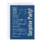 SURPRISE Modern 75th Birthday Navy Blue and White
