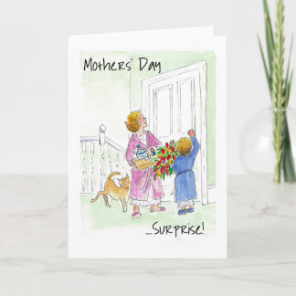'Surprise' Mother's Day Greeting Card