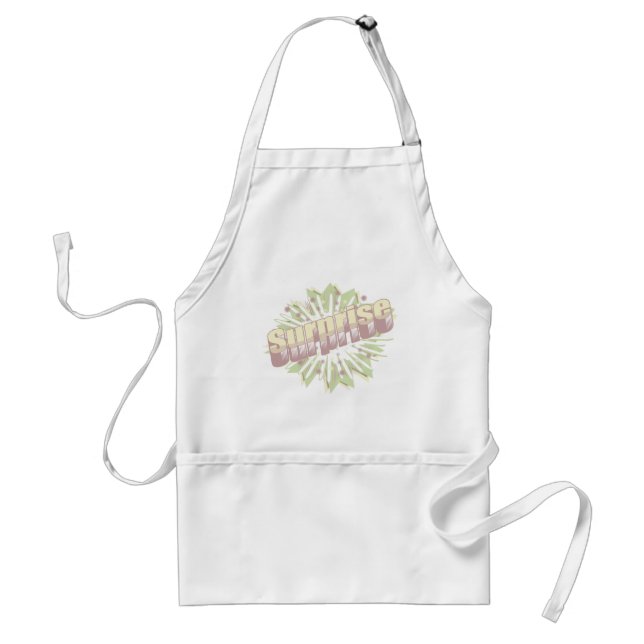 Surprise onomatopoeia explosion adult apron (Front)
