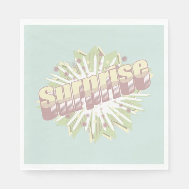 Surprise onomatopoeia explosion napkins (Front)