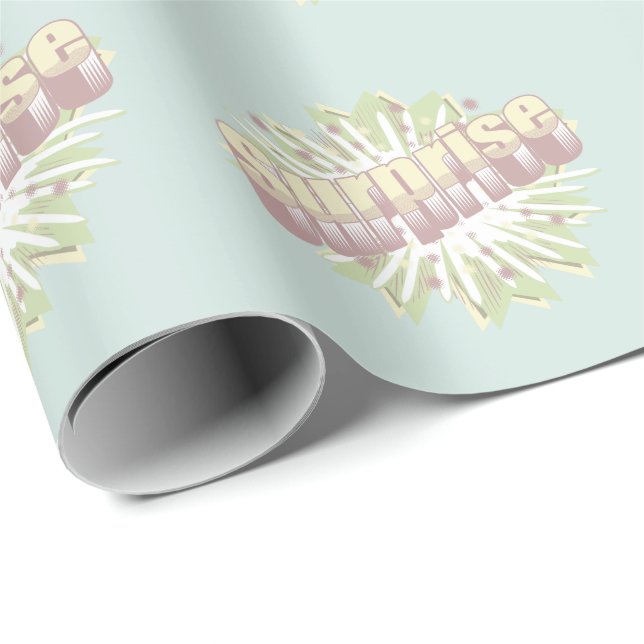Surprise onomatopoeia explosion wrapping paper (Roll Corner)