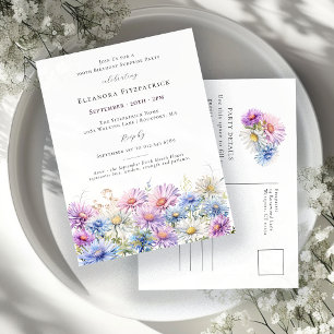 SURPRISE PARTY 100 Birthday September Birth Flower Invitation Postcard