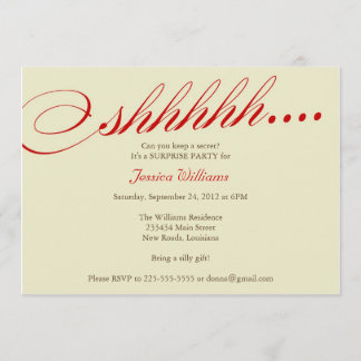 Surprise Party Invitation