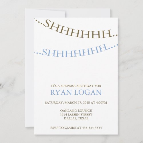 Surprise Party Invites