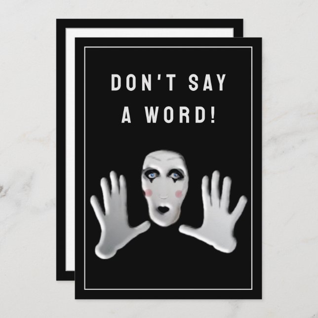 Surprise Party Invitation (Front/Back)