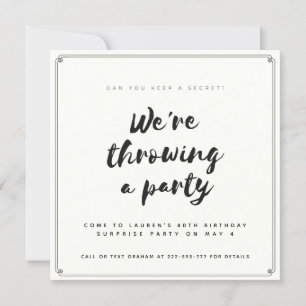 Surprise Party Invitation