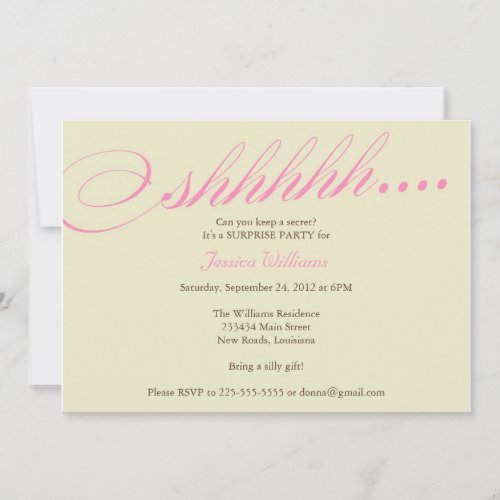 Surprise Party Announcements