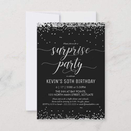Surprise Party Invitation _ Elegant Classy Invite