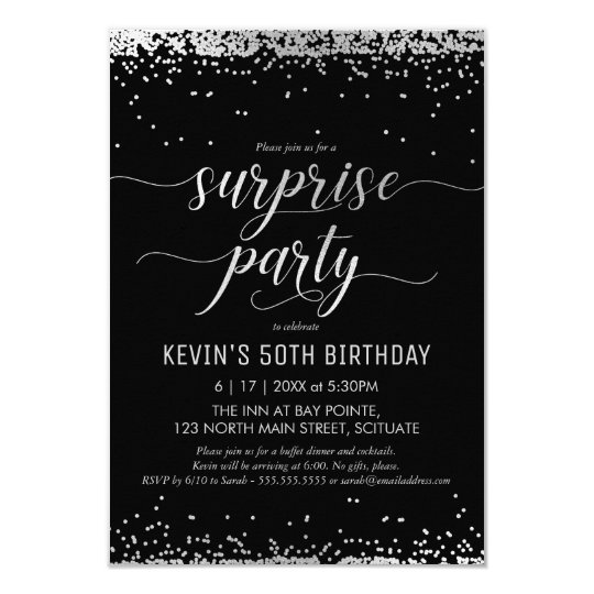 Surprise Party Invitation - Elegant, Classy Invite | Zazzle.com