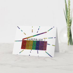 Surprise party invitation personalize rhinestones 