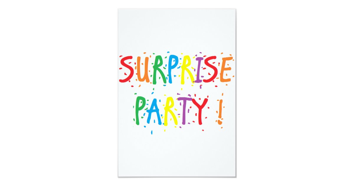 "Surprise Party" Invitations