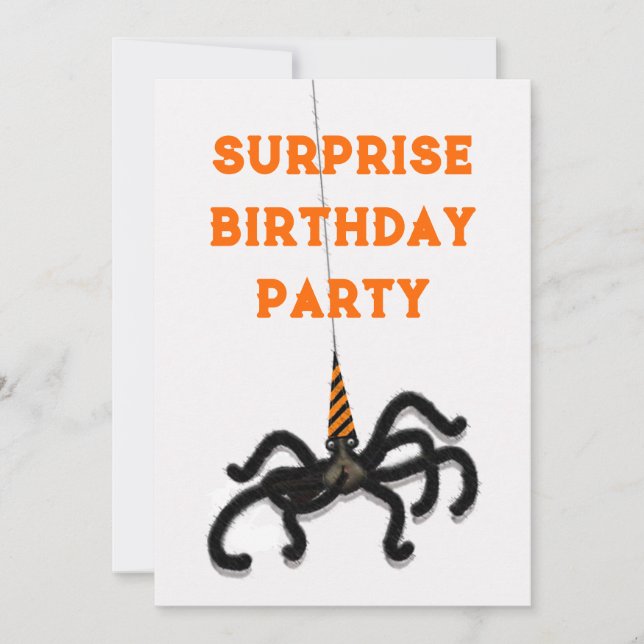 Surprise Party October Invitation (Front)