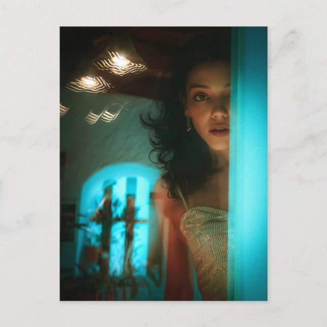 Surprise, Peeking Out From a Door Postcard (Front)