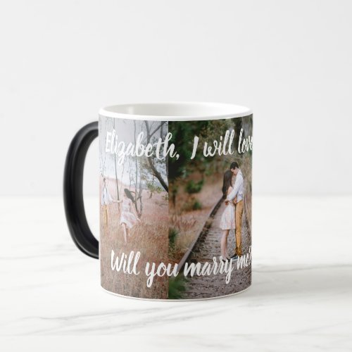 Surprise Proposal Hidden Marry Me Photo Morphing Magic Mug