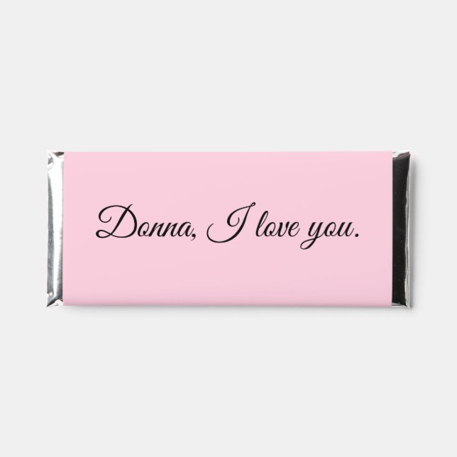 Surprise Proposal in Pink Hershey Bar Favors (Front)