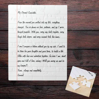 Surprise Proposal Letter  Jigsaw Puzzle