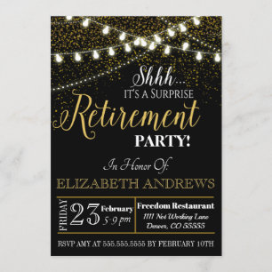 Surprise Retirement Invitation - Nurse, Teacher
