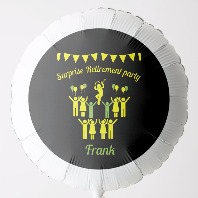 Surprise Retirement Parties Balloon (Front)