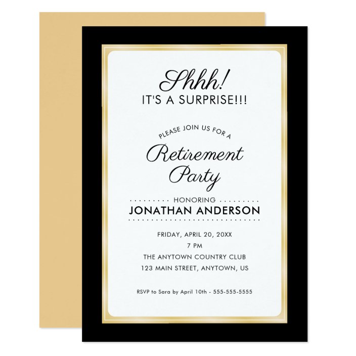 Featured image of post Surprise Retirement Party Invitations