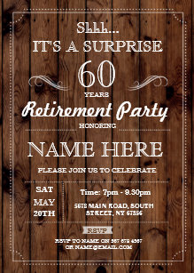 surprise retirement invitations zazzle