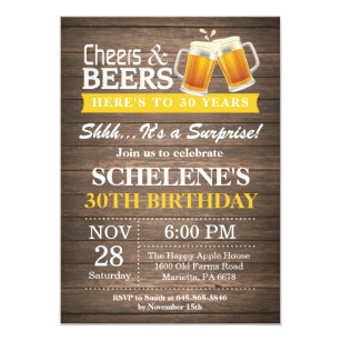 surprise 30th birthday invitations zazzle