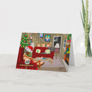 Surprise Santa Christmas Card