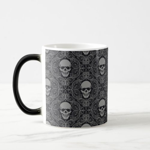 Surprise Scary Halloween Skull Tapestry Coffee Magic Mug