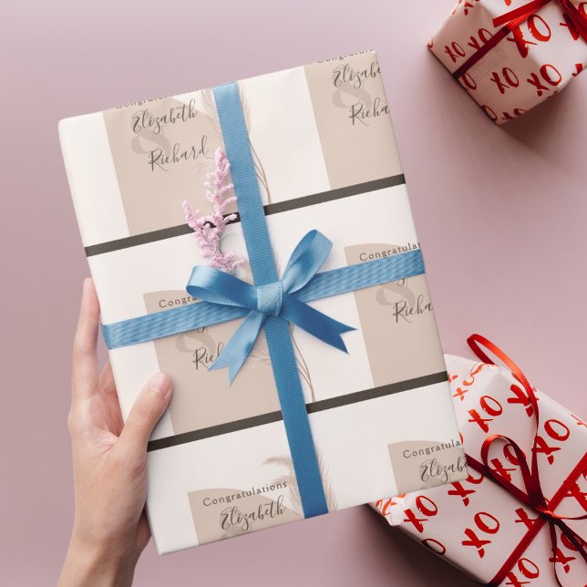 Surprise Senior Birthday Party Floral Burgundy Wrapping Paper (Creator Uploaded)