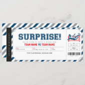 Surprise Soccer Football Game Personalized Ticket (Front/Back)