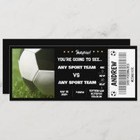SURPRISE SOCCER GIFT TICKET