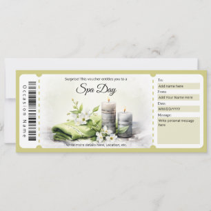 Surprise Spa Day Gift Certificate Template