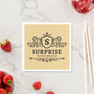 surprise super brand luxury wedding party modern b napkins