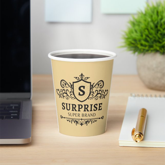 surprise super brand luxury wedding party modern b paper cups (Insitu)