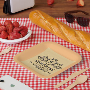 surprise super brand luxury wedding party modern b paper plates