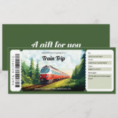 Surprise Train Ticket Gift Certificate Template | Zazzle
