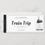 Surprise Train Trip Ticket Gift Voucher<br><div class="desc">EDITABLE. Train trip ticket Gift Voucher for your loved ones! Perfect for birthdays and anniversaries. Minimalist Voucher. Personalize your voucher today! For a custom voucher/certificate,  please send me a message.</div>