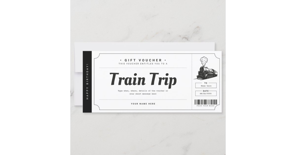 gift vouchers for train travel