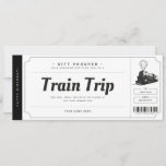 Surprise Train Trip Ticket Gift Voucher Invitation<br><div class="desc">EDITABLE. Train trip ticket Gift Voucher for your loved ones! Perfect for birthdays and anniversaries. Minimalist Voucher. Personalize your voucher today! For a custom voucher/certificate,  please send me a message.</div>