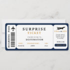 Surprise Trip Ticket Plane Travel Boarding Pass