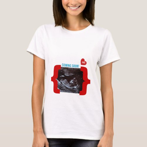 Surprise Ultrasound Sonogram Announcement T_Shirt