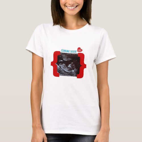 Surprise Ultrasound Sonogram Announcement T_Shirt