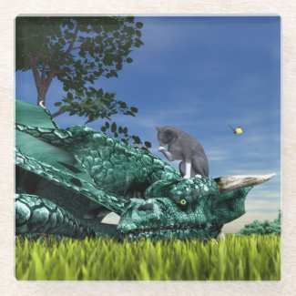 Surprise Visitor - Cute Cat on Dragon’s Head
