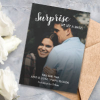 Surprise We Set a Date Wedding