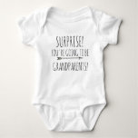 Surprise You&#39;re Gonna Be Grandparents Pregnancy Baby Bodysuit at Zazzle