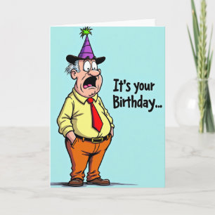 Surprised Birthday Figure Card