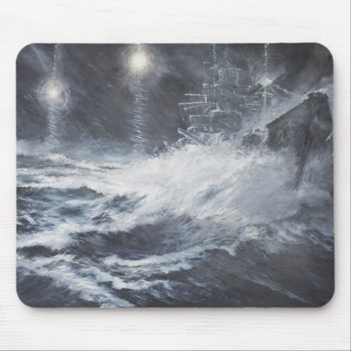 Surprised By Starshell Scharnhorst Battle of Mouse Pad