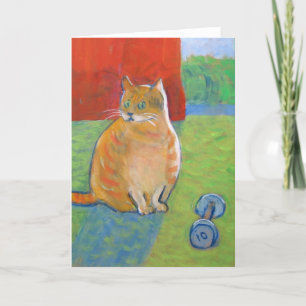 Surprised Cat -blank Card