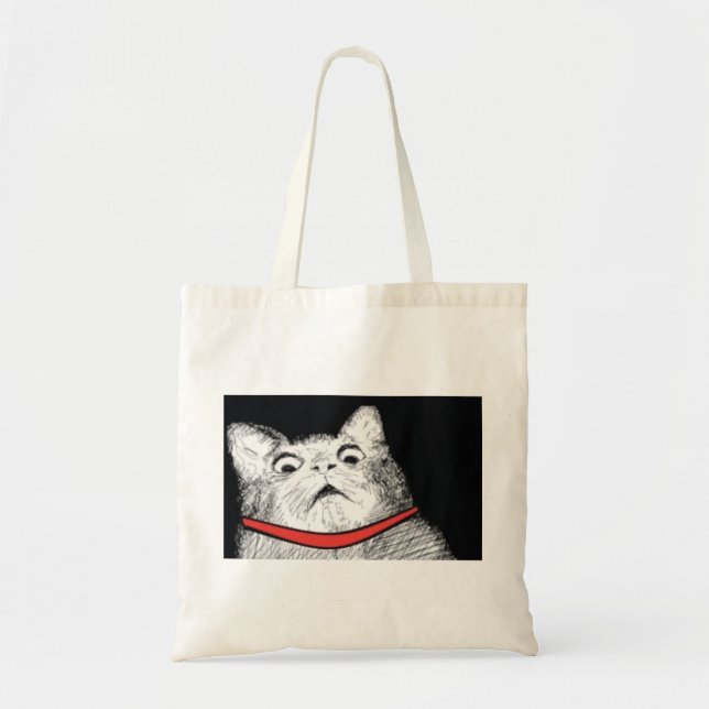 Surprised Cat Gasp Meme - Tote Bag (Front)