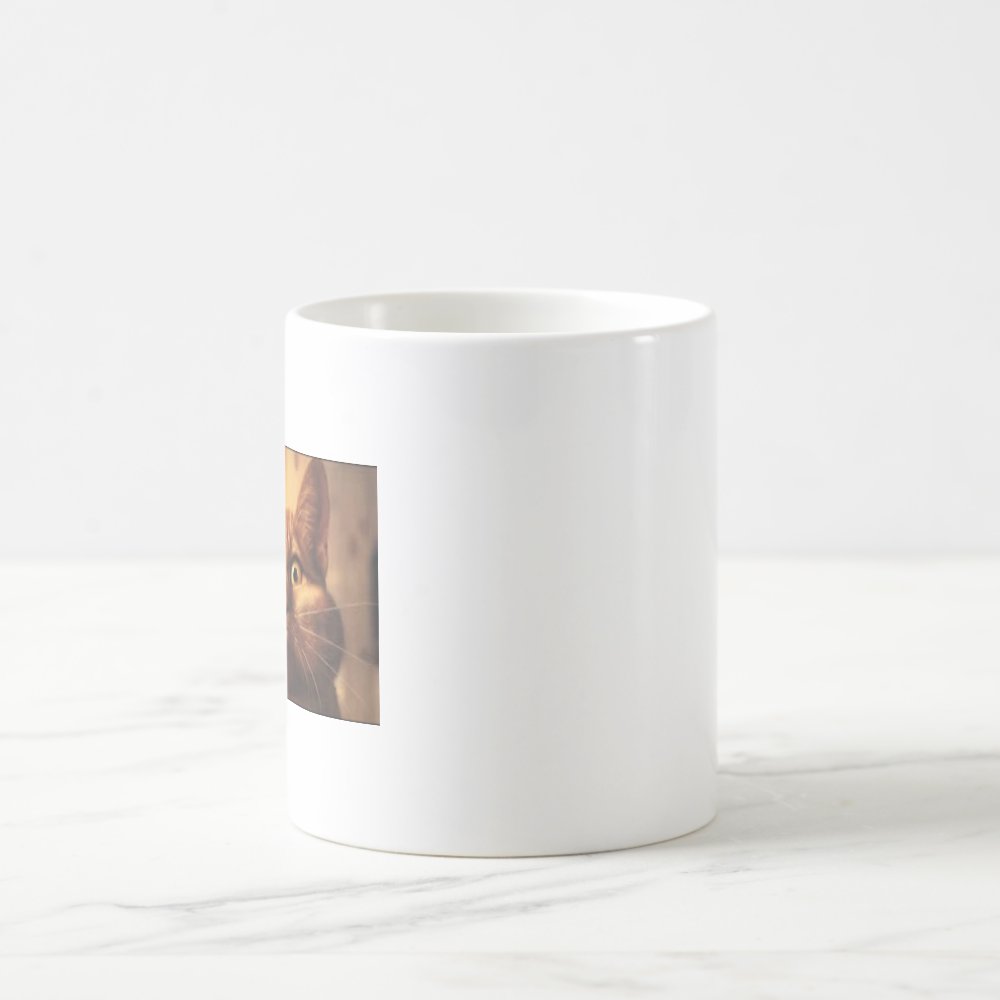 Discover Surprised Cat Morphing Mug