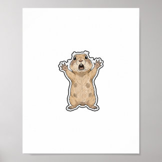 Surprised Chipmunk Poster